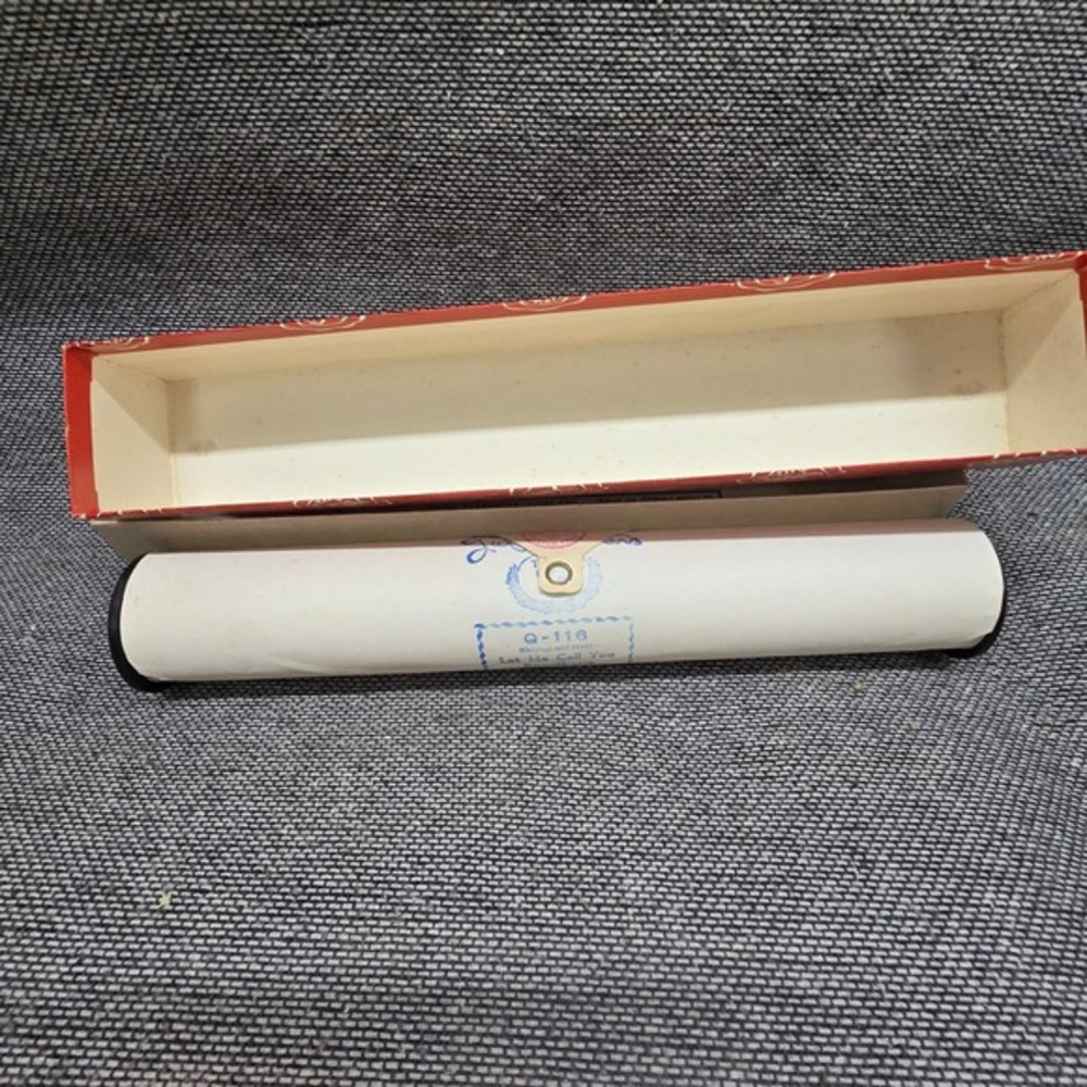 QRS Word Roll Let Me Call You Sweetheart Q-116 Vintage Piano Music OS Red Good‎